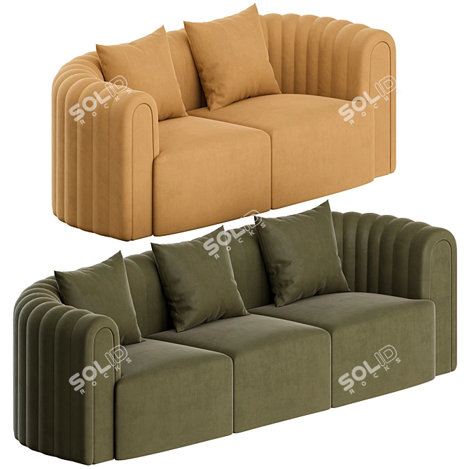 Sancal Core Sofa: Stylish and Modern 3D model image 1