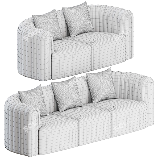 Sancal Core Sofa: Stylish and Modern 3D model image 2