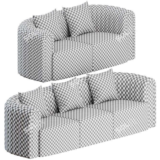 Sancal Core Sofa: Stylish and Modern 3D model image 3