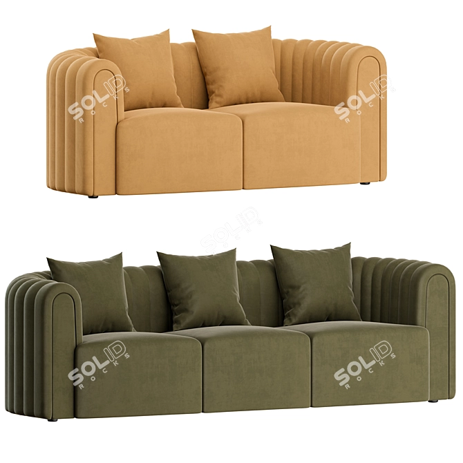 Sancal Core Sofa: Stylish and Modern 3D model image 4
