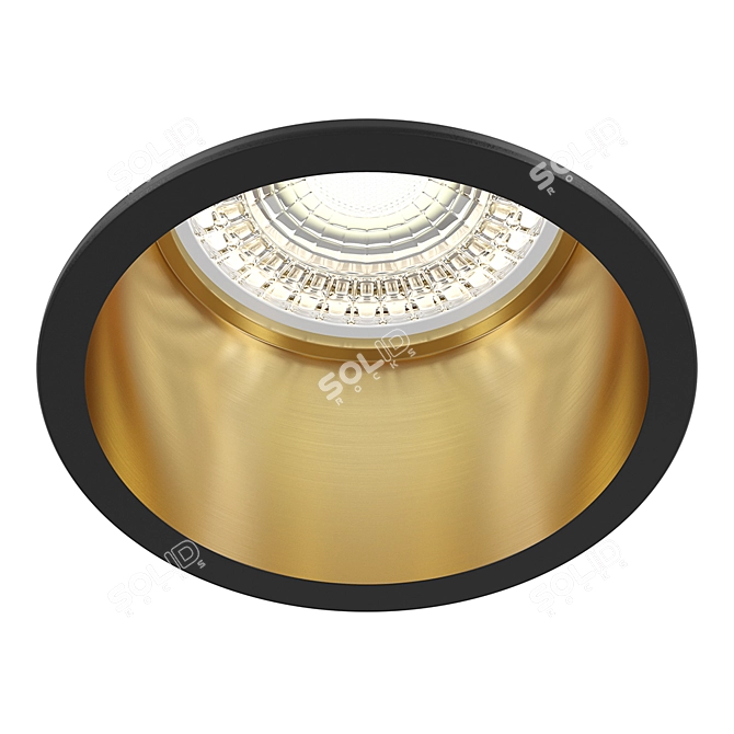 Modern Recessed Lamp Collection: Maytoni Reif DL049-01GB 3D model image 1
