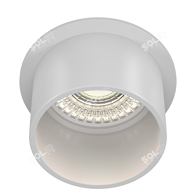 Title: Reif DL050-01W Recessed Lamp 3D model image 1