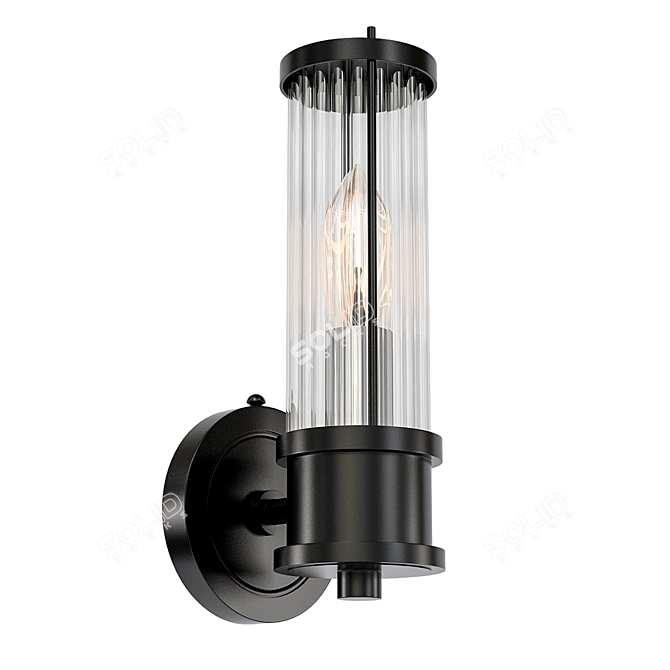 Elegant Brass Sconce by Ralph 3D model image 1