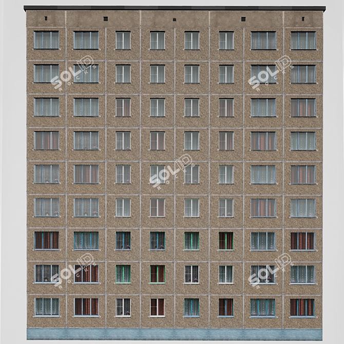 Title: Vintage Panel House 3D model image 4