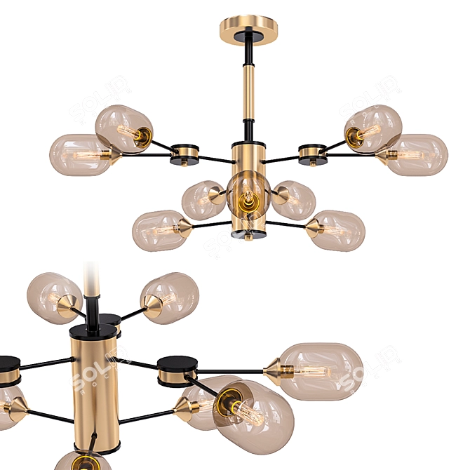 Omnilux Loano Ceiling Chandelier 3D model image 1