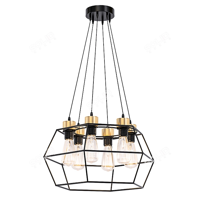 Elegant Pendant Lighting: Vele Luce Tempo 3D model image 1