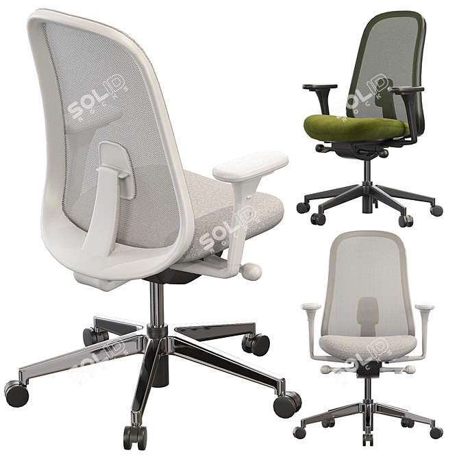 Elevate Your Office: Herman Miller Lino 3D model image 2