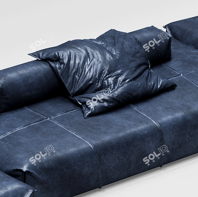 Baxter Panama Bold Open Air Sofa - Versatile and Modular! 3D model image 3