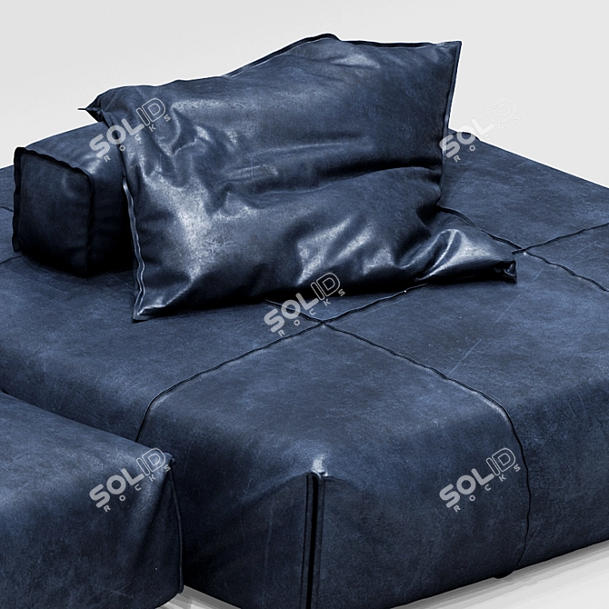 Baxter Panama Bold Open Air Sofa - Versatile and Modular! 3D model image 4