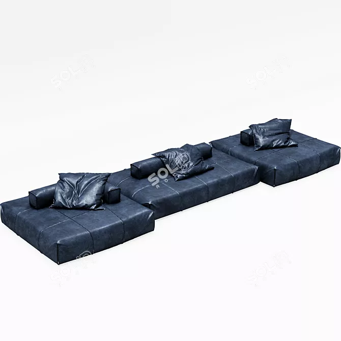 Baxter Panama Bold Open Air Sofa - Versatile and Modular! 3D model image 5