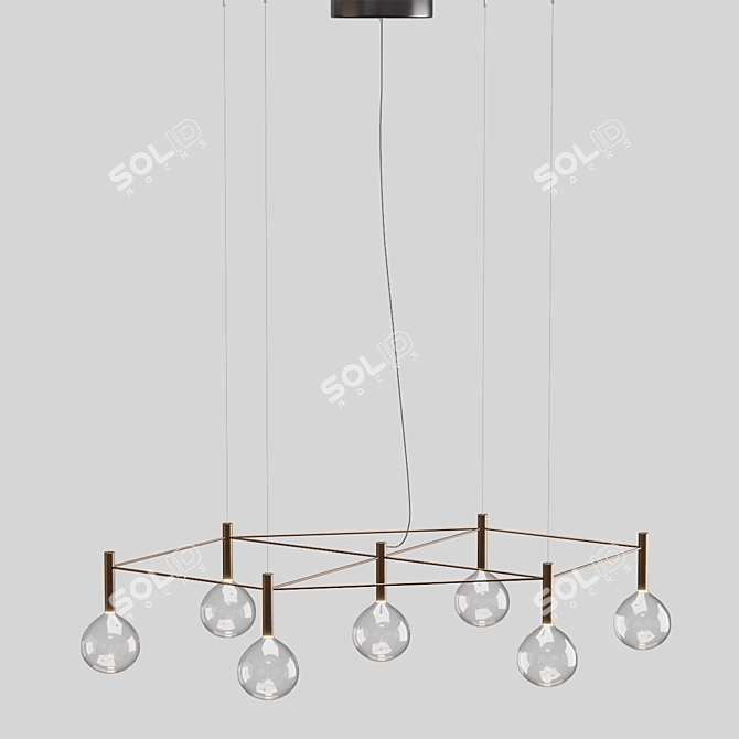 SOFÌ Pendant Lamp: Stylish Illumination, Bonaldo 3D model image 2