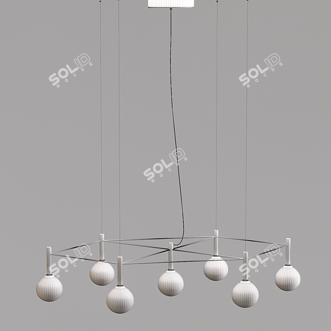 SOFÌ Pendant Lamp: Stylish Illumination, Bonaldo 3D model image 4