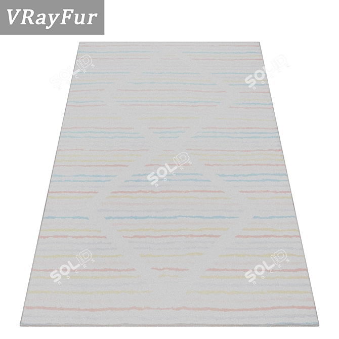 Luxury Floor Covering Set 3D model image 2