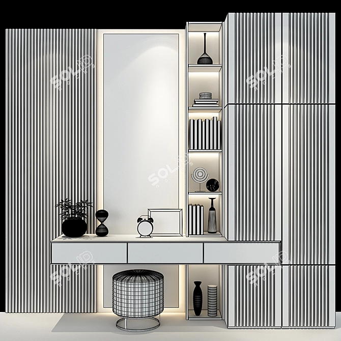 Contemporary Hallway Set 151 3D model image 3