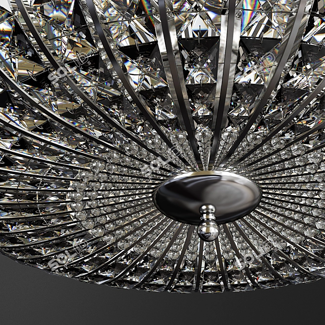 Elegant Chandelier Broche: Stunning Millimeter Design 3D model image 2