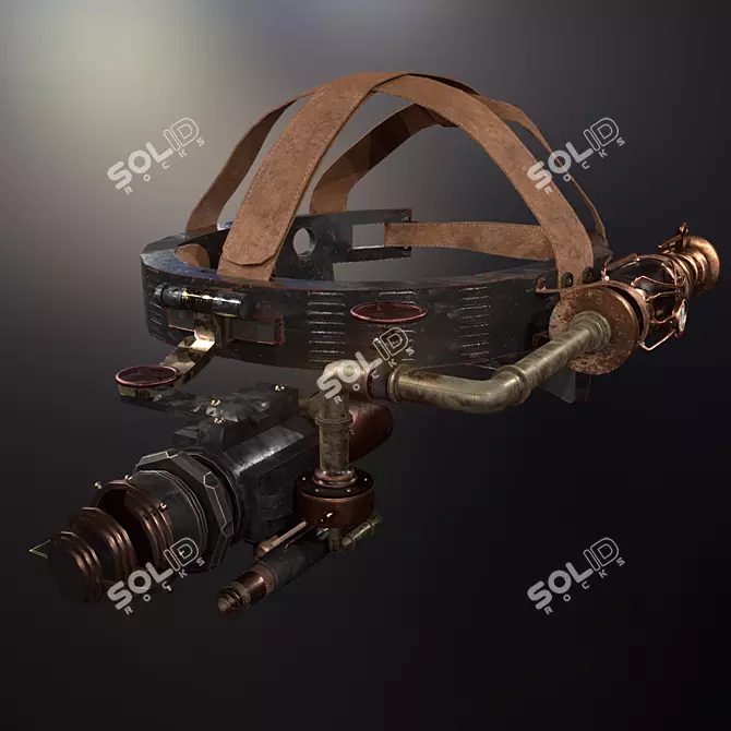 Steampunk Night Vision Goggles 3D model image 1