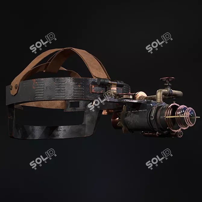 Steampunk Night Vision Goggles 3D model image 2