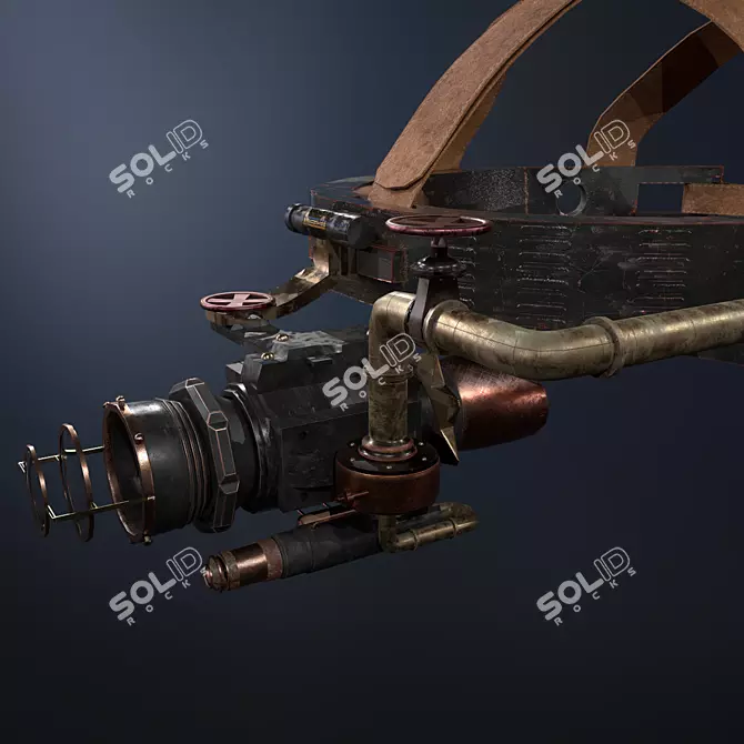 Steampunk Night Vision Goggles 3D model image 3