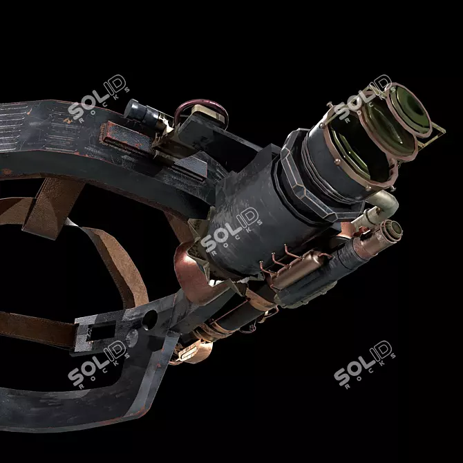 Steampunk Night Vision Goggles 3D model image 8