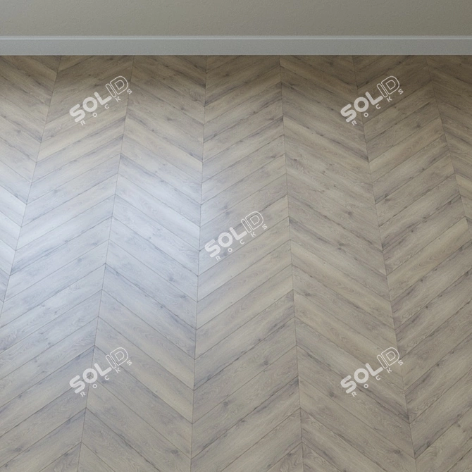 Wave Oak Cream Laminate 3D model image 4