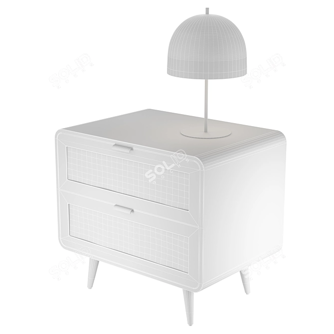 Elegant TOV FURNITURE Christine Nightstand 3D model image 3