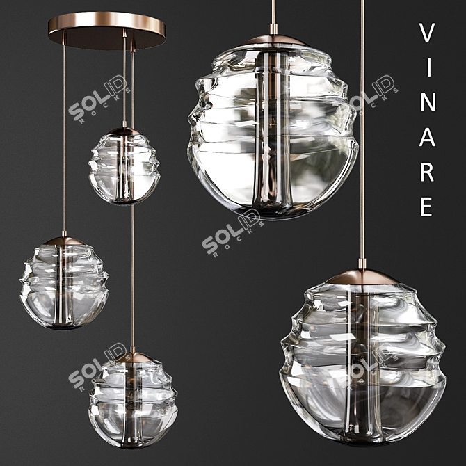 Vintage-inspired Pendant Lamp 3D model image 1