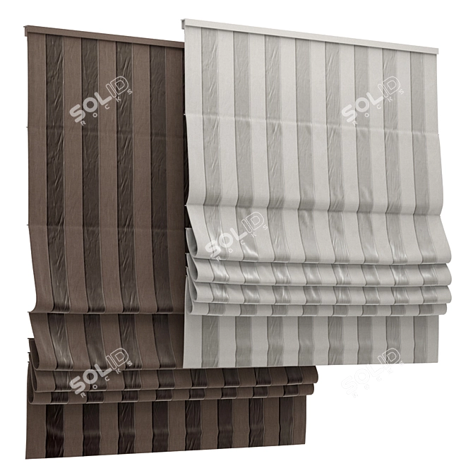 Elegant Roman Blind 83 3D model image 1