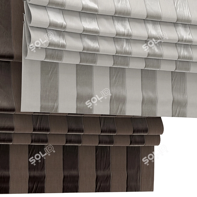 Elegant Roman Blind 83 3D model image 2