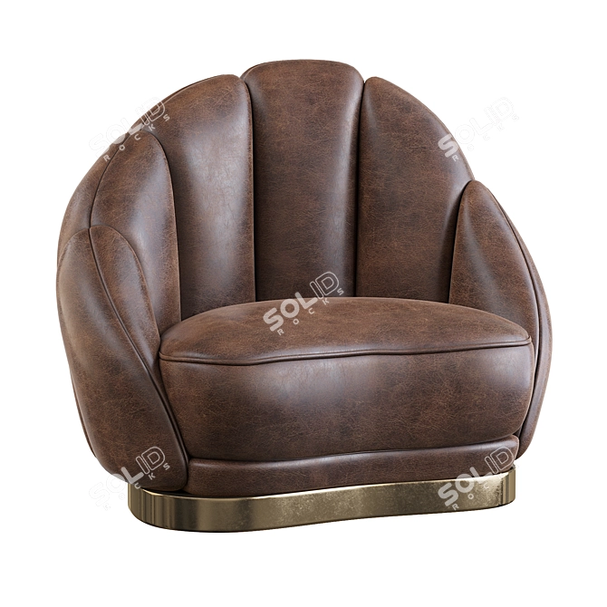 Olympia Armchair: Exquisite Design & Comfort 3D model image 1