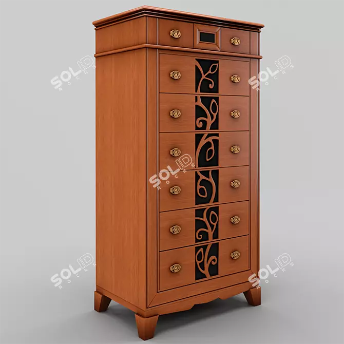 Elegant Capri Chest | 740/470/1470 3D model image 1