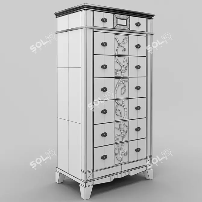 Elegant Capri Chest | 740/470/1470 3D model image 2