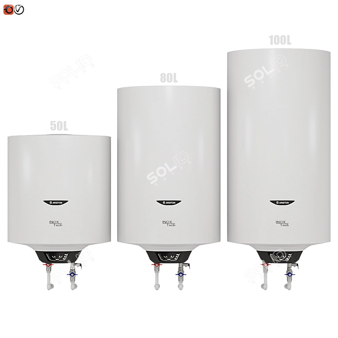 ARISTON PRO1 ECO INOX ABS: Efficient Water Heaters 3D model image 1