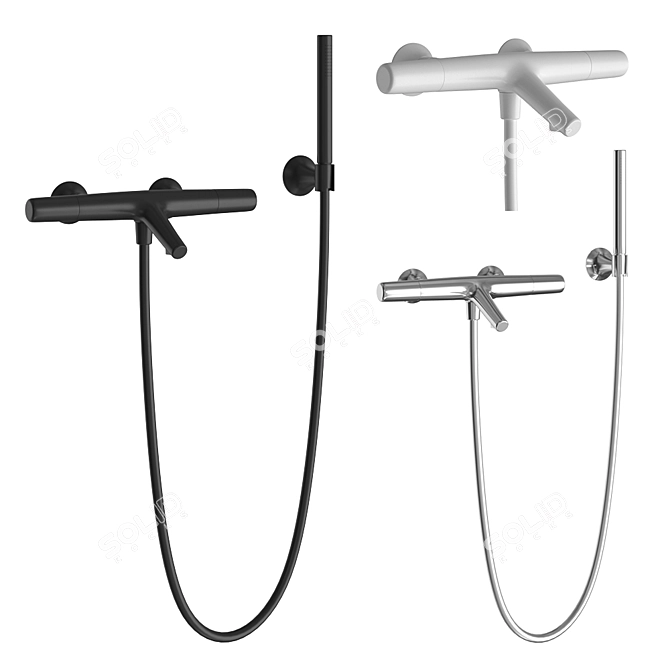 Thermostatic Vita Bath Faucet 3D model image 1