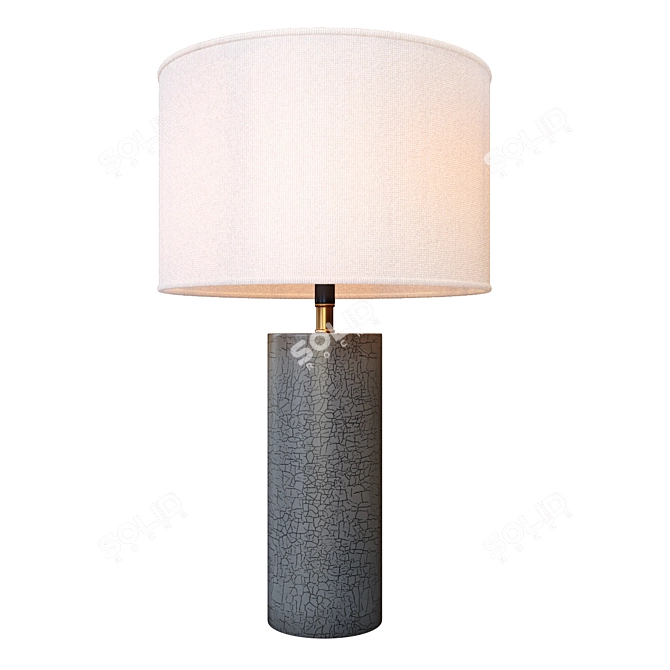 Sahara Gray Table Lamp 3D model image 1