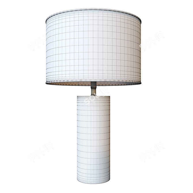 Sahara Gray Table Lamp 3D model image 2