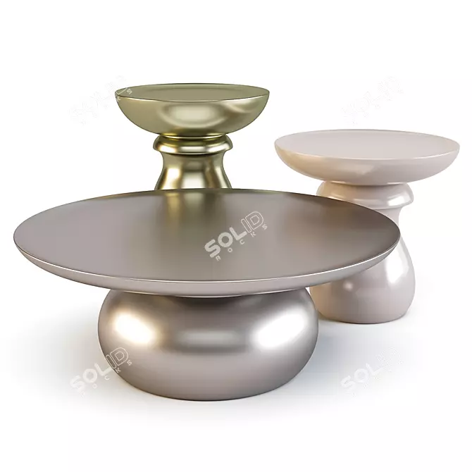 Marcel WANDERS Chess Collection: Exquisite Tables 3D model image 1