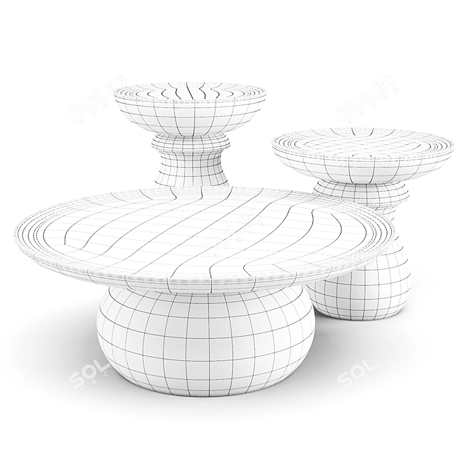 Marcel WANDERS Chess Collection: Exquisite Tables 3D model image 3