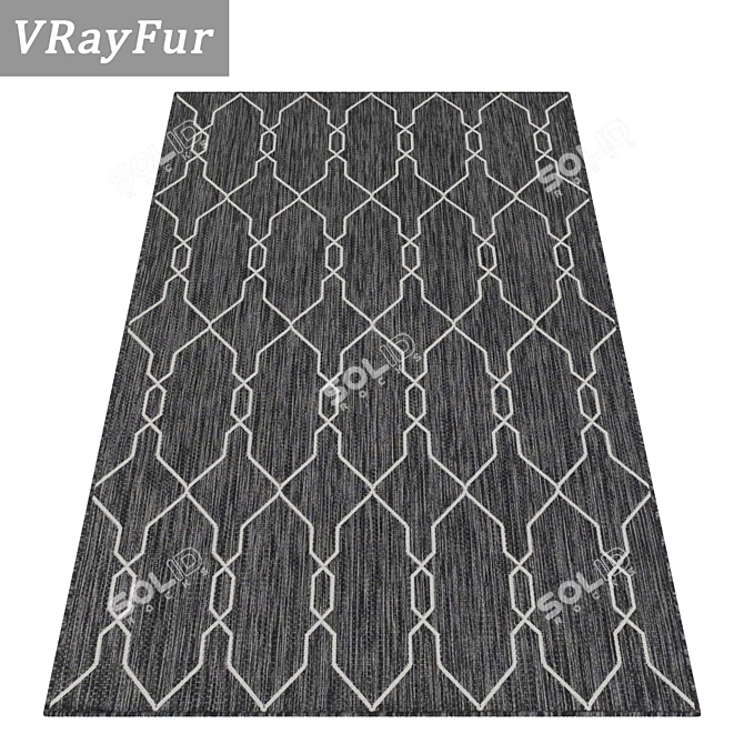 Luxury Carpet Set 1922 | High-Quality Textures 3D model image 2