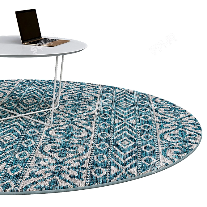 Elegant Circle Rugs | No. 098 3D model image 2