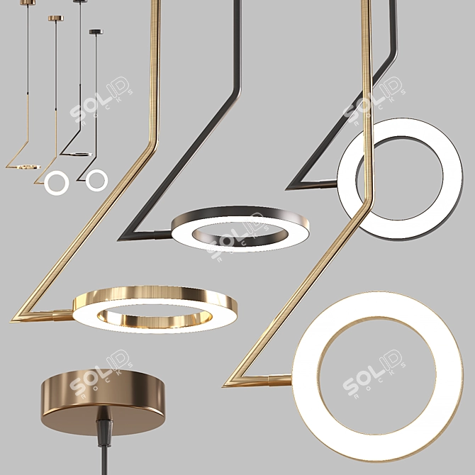 Nordic Pendant Lights 16cm 3D model image 2