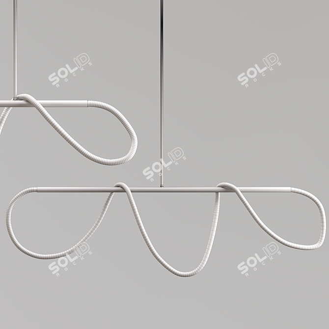 Scandinavian Pendant Lights: Elegant and Versatile 3D model image 2