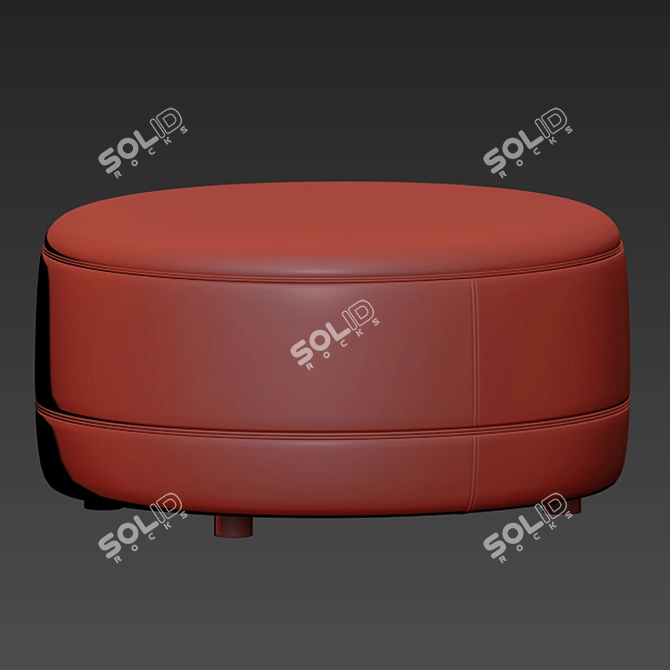 Elegant Infiniti Ottoman: Sleek Style 3D model image 4