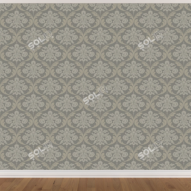 Seamless Wallpaper Set - 3 Colors 3D model image 2