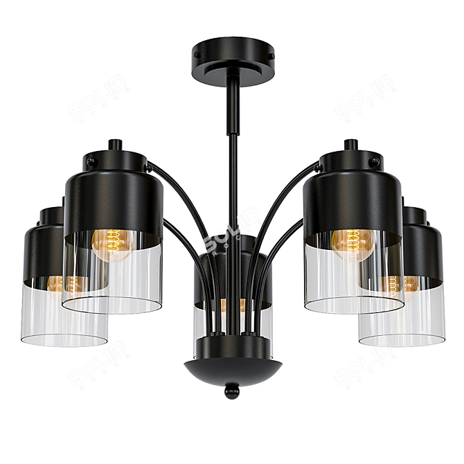 ALFA Viola Tuba 25535 - Stylish Loft Chandelier 3D model image 1