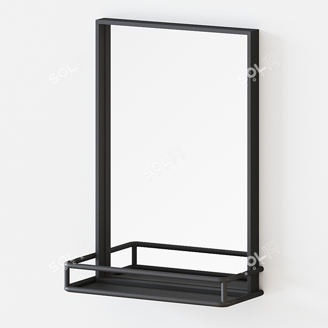 Weston Mirror Shelf: Sleek, Functional 3D model image 1