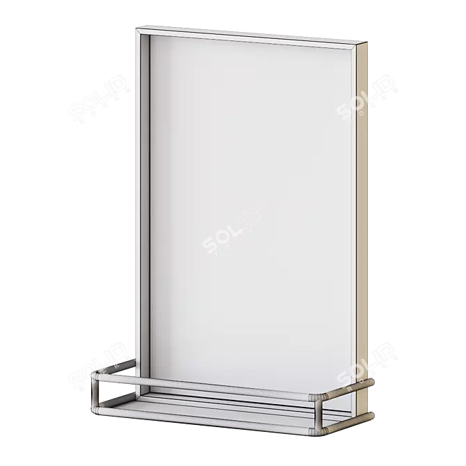 Weston Mirror Shelf: Sleek, Functional 3D model image 3