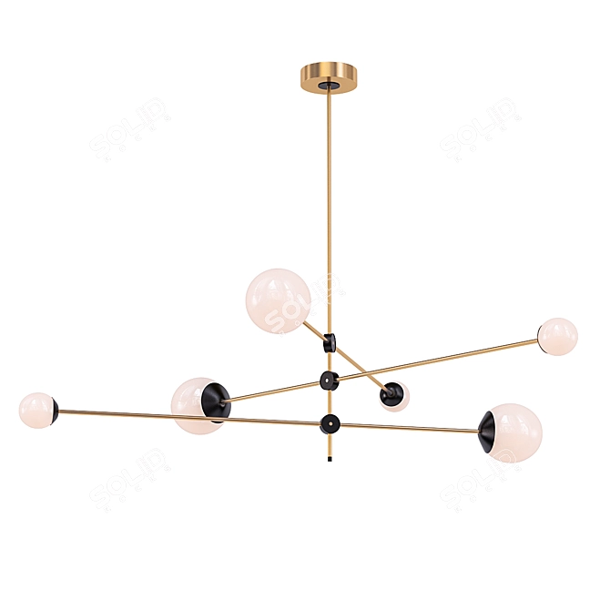 Sophisticated LED Pendant Lamp - PURE P-6 3D model image 1