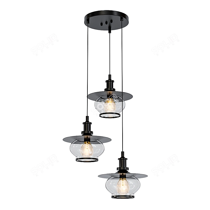 Globo Nevis Pendant Light 3D model image 1