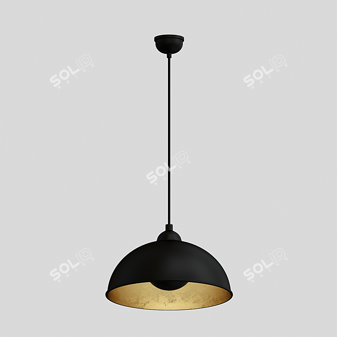 Modern Industrial Antenne Pendant Light 3D model image 2