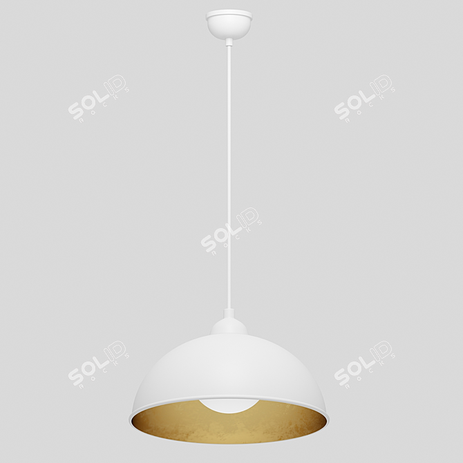 Modern Industrial Antenne Pendant Light 3D model image 3